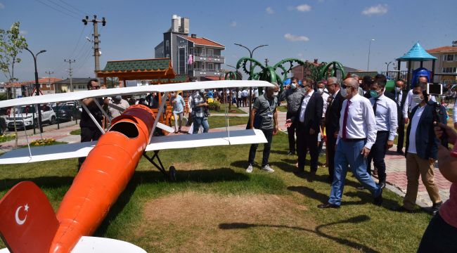 Atık malzemelerden yapılan parkın adı ‘Geri Dönüşüm’ oldu