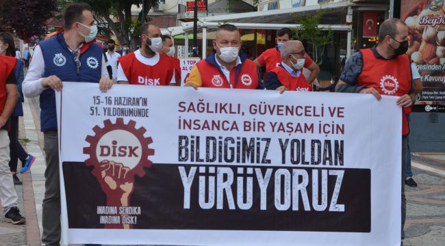 İşçi direnişinin 51’inci yılında DİSK sendikası meydanlarda