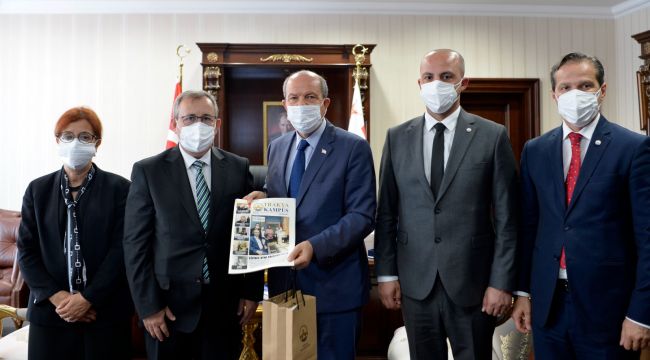 KKTC Cumhurbaşkanı Tatar, Rektör Tabakoğlu’nu kabul etti