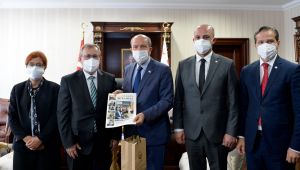 KKTC Cumhurbaşkanı Tatar, Rektör Tabakoğlu’nu kabul etti