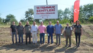 15 Temmuz’un anısına fidan dikildi