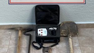 Kaçak kazı operasyonunda 5 gözaltı