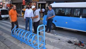 Keşan'da bisiklet durakları kuruluyor