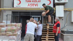 Kızılay’dan yangın bölgesine yardım