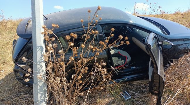 Otomobillerin çarpışması sonucu: 1 kişi yaralandı