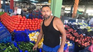 Pazarcıların sıcaklarla başı dertte