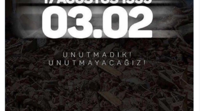 Sosyal medya 1999 depremini unutturmadı