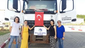 yangında zarar gören bölgelere yardım eli
