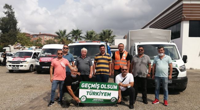 Yardımlar Manavgat’a ulaştı