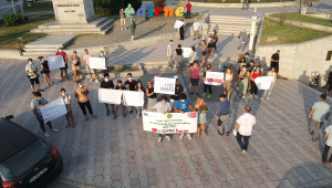 36 genç hava kirliliğine dikkat çekti