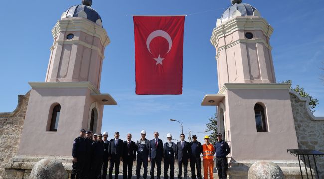 Bakan Gül, Edirne'de kule kapılarını inceledi