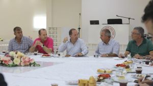 Gürkan sanayi sitesi esnafı ile buluştu