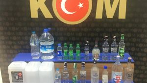 Keşan’da kaçak içki ele geçirildi