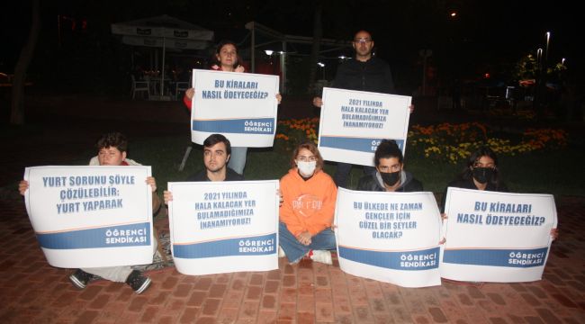 Kiralara çözüm bulunana kadar öğrenciler nöbette
