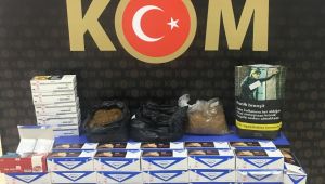 Markette tütünle doldurulmuş makaron yakalandı
