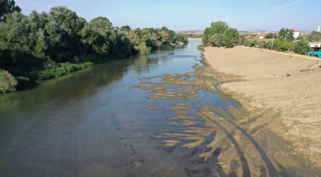 Meriç gibi Tunca Nehri'nde de kuraklığın etkisinde