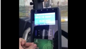 Otobüste gururlandıran anons