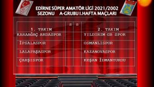 Süper Amatör lig grupları belli oldu