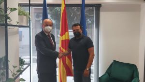 Vali Canalp Başbakan Zaev ile görüştü