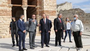 Tarihi Enez Fatih Camisi'nin restorasyonunda sona doğru