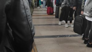 Tren garında bayram yoğunluğu