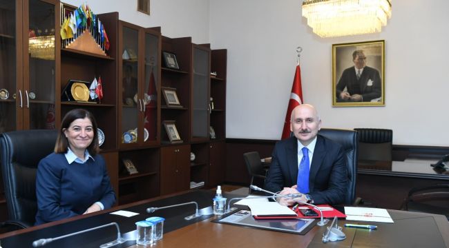 Aksal, Ulaştırma Bakanı Karaismailoğlu ile görüştü