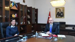 Aksal, Ulaştırma Bakanı Karaismailoğlu ile görüştü