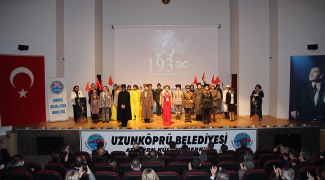 Atatürk, Uzunköprü’de törenle anıldı
