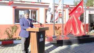 Gazilerin bahçesindeki Atatürk büstü törenle açıldı