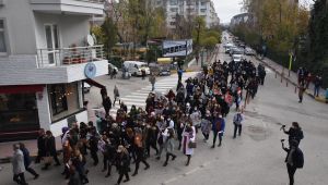 Keşan’da Kadına şiddete tepki yürüyüşü