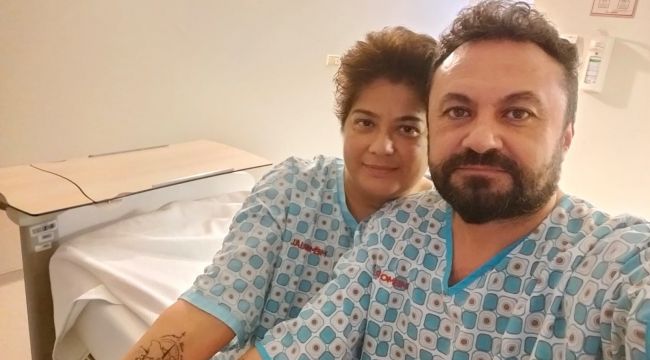 17 yıllık eşine böbreğini bağışladı