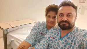 17 yıllık eşine böbreğini bağışladı