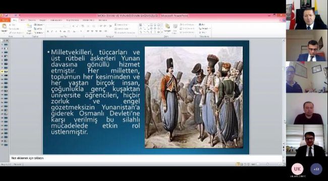 200. yılında mora isyanı konferansı düzenlendi