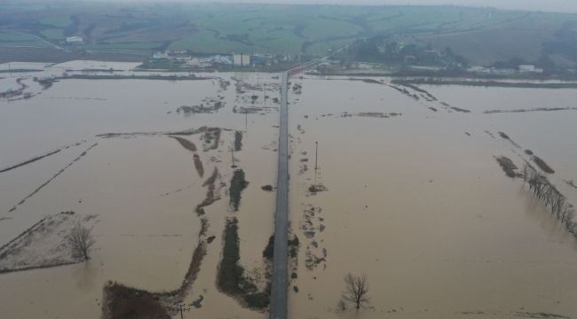Debi 7 kat artınca Ergene nehri taştı