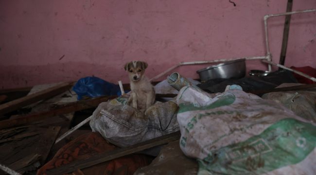 Evlerini su basan aileye devlet yardım elini uzattı
