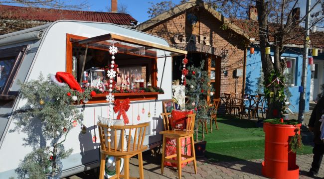 Karavan kafeye büyük ilgi