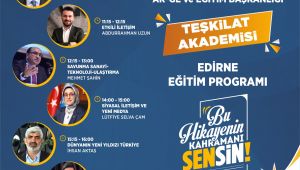  Teşkilat Akademisi Programı Edirne’de yapılacak