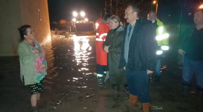 Uzunköprü’de dere taştı