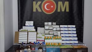 224 şişe kaçak içki ele geçirildi