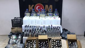 847 şişe sahte alkol yakalandı