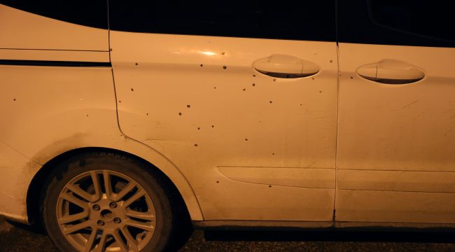 Av tüfeğiyle polis aracına ateş edildi