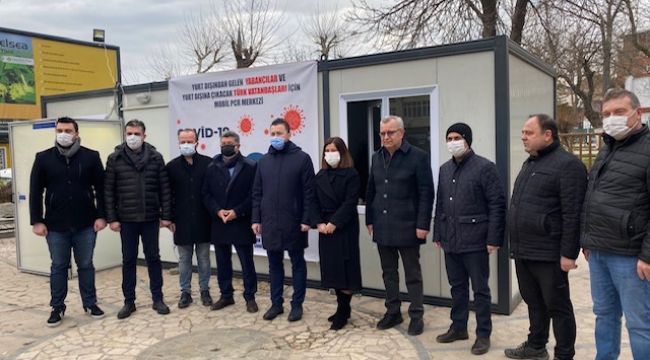 Hızlı PCR testi merkezi açıldı
