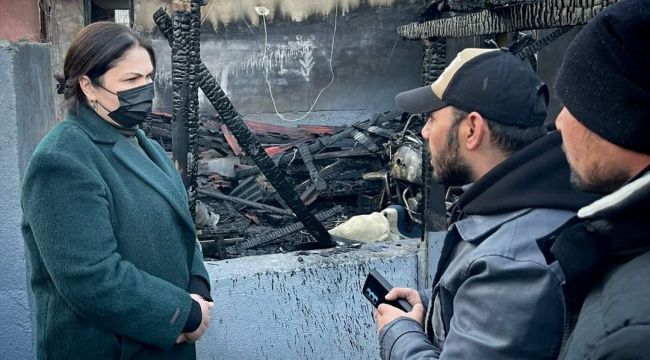 İba, evleri yanan aileleri ziyaret etti