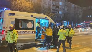 Motosikletin çarptığı kişi ağır yaralandı