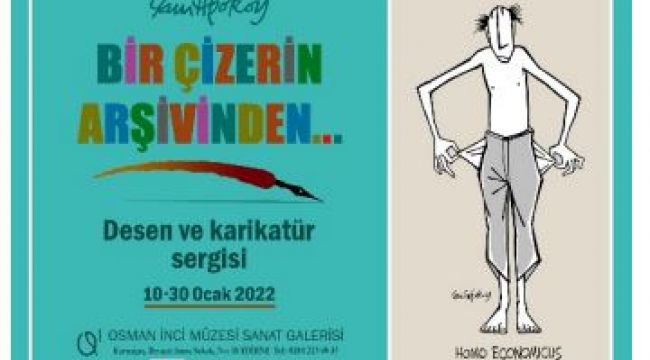 Osman İnci Müzesi’nde karikatürist Poroy sergisi