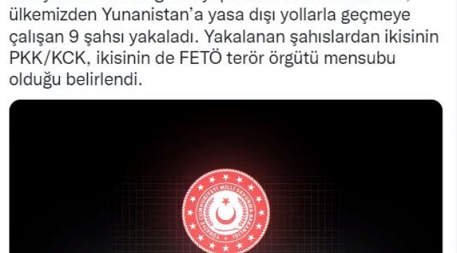 Sınırda 9 kişi yakalandı