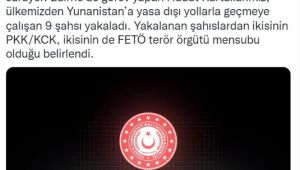 Sınırda 9 kişi yakalandı