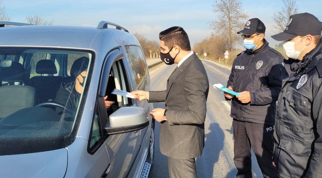 Sürücüler trafik kuralları konusunda uyarıldı