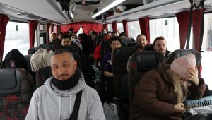 184 kişilik grup Hamzabeyli Sınır Kapısı'na ulaştı 
