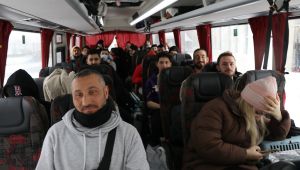 184 kişilik grup Hamzabeyli Sınır Kapısı'na ulaştı